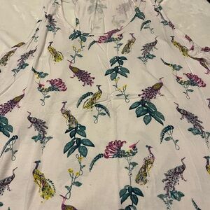 Soma Multicolor Peacock Print Chemise